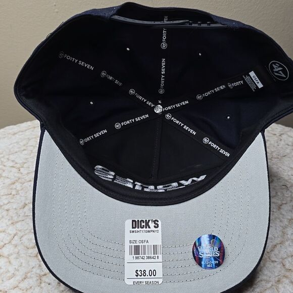 '47 MLB 2024 World Series New York Yankees Hitch Adult OS Navy Snapback Hat - Picture 5 of 6